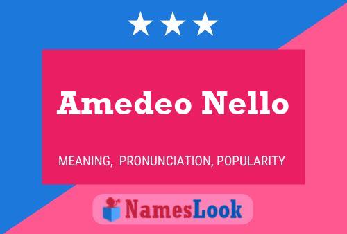 Amedeo Nello பெயர் போஸ்டர்