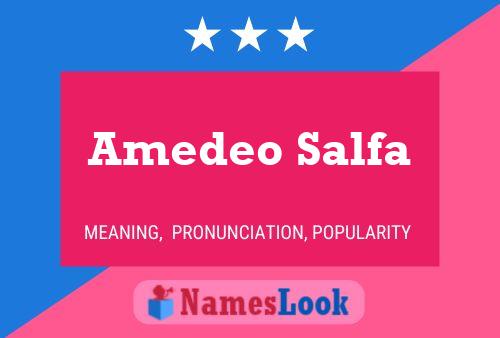 Amedeo Salfa பெயர் போஸ்டர்