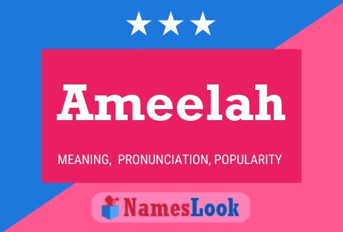 Ameelah பெயர் போஸ்டர்