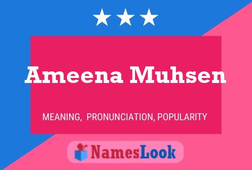 Ameena Muhsen பெயர் போஸ்டர்