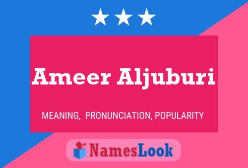 Ameer Aljuburi பெயர் போஸ்டர்