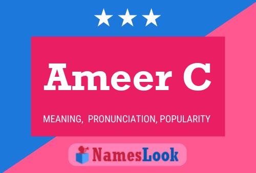 Ameer C பெயர் போஸ்டர்