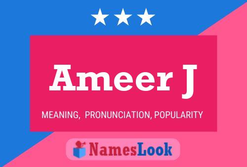 Ameer J பெயர் போஸ்டர்