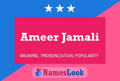 Ameer Jamali பெயர் போஸ்டர்