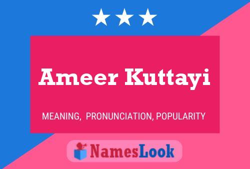 Ameer Kuttayi பெயர் போஸ்டர்