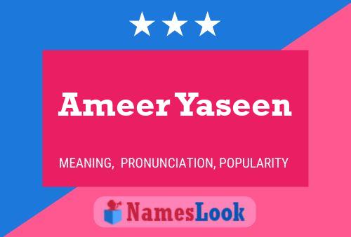 Ameer Yaseen பெயர் போஸ்டர்