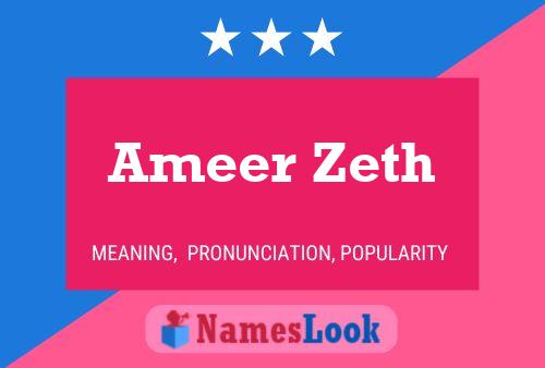 Ameer Zeth பெயர் போஸ்டர்