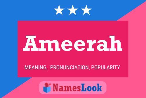 Ameerah பெயர் போஸ்டர்