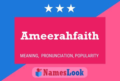 Ameerahfaith பெயர் போஸ்டர்