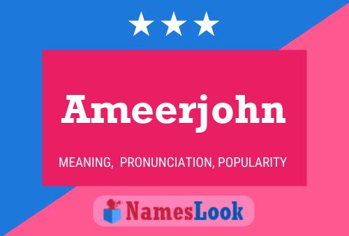 Ameerjohn பெயர் போஸ்டர்