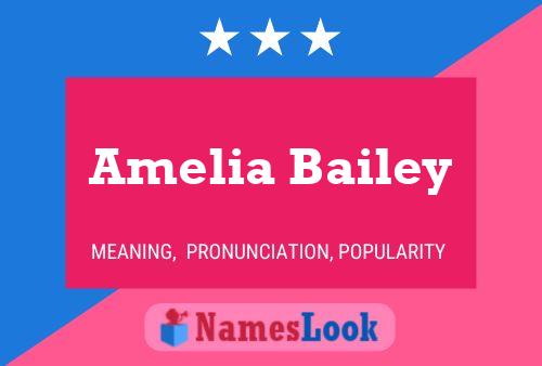 Amelia Bailey பெயர் போஸ்டர்