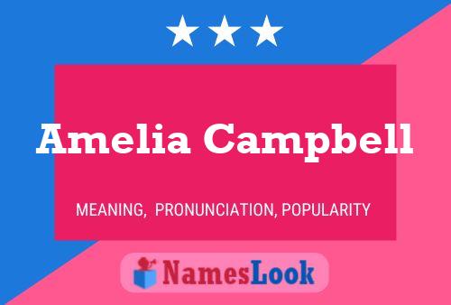 Amelia Campbell பெயர் போஸ்டர்