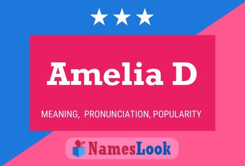 Amelia D பெயர் போஸ்டர்