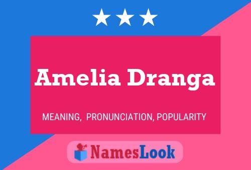 Amelia Dranga பெயர் போஸ்டர்