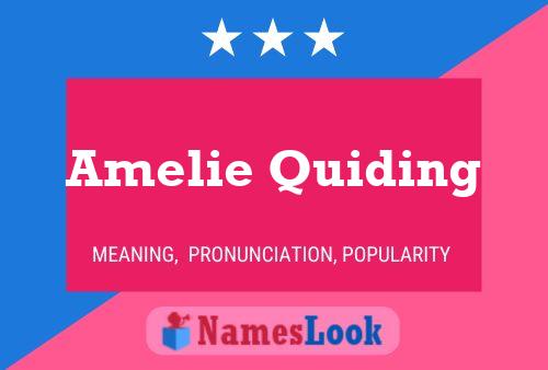 Amelie Quiding பெயர் போஸ்டர்