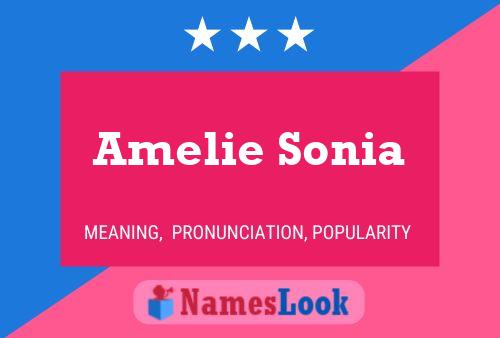 Amelie Sonia பெயர் போஸ்டர்