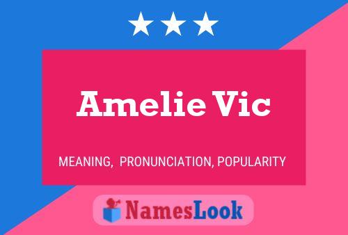 Amelie Vic பெயர் போஸ்டர்