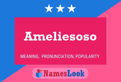 Ameliesoso பெயர் போஸ்டர்