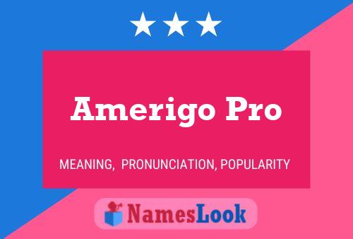 Amerigo Pro பெயர் போஸ்டர்