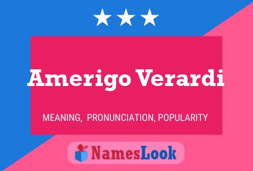 Amerigo Verardi பெயர் போஸ்டர்