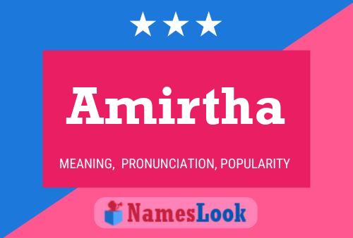 Amirtha பெயர் போஸ்டர்