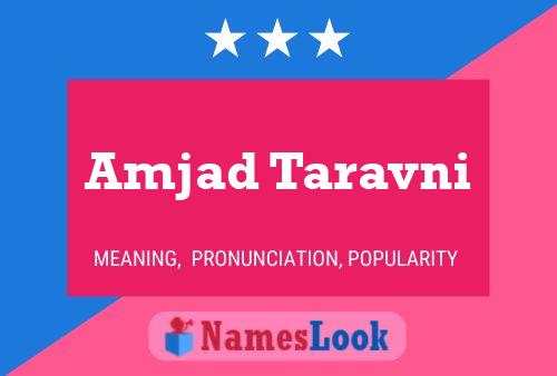 Amjad Taravni பெயர் போஸ்டர்