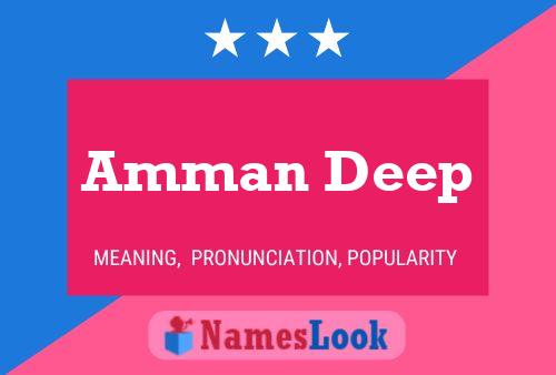 Amman Deep பெயர் போஸ்டர்