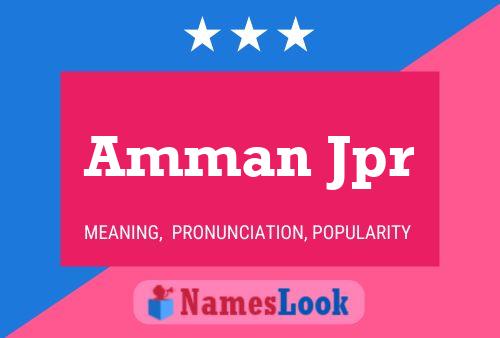 Amman Jpr பெயர் போஸ்டர்