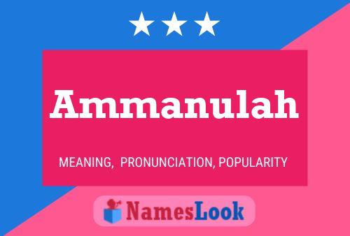 Ammanulah பெயர் போஸ்டர்