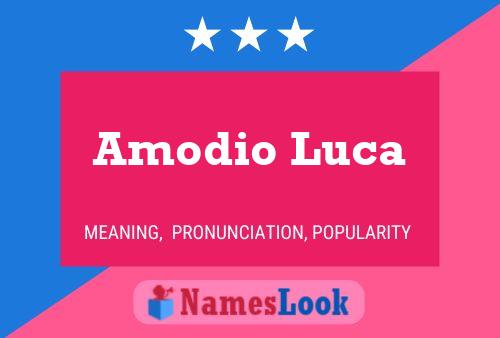 Amodio Luca பெயர் போஸ்டர்