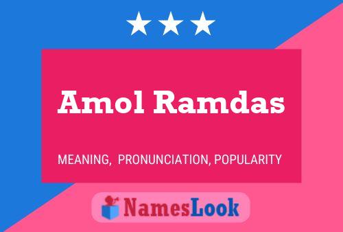 Amol Ramdas பெயர் போஸ்டர்