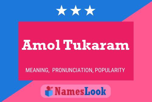 Amol Tukaram பெயர் போஸ்டர்