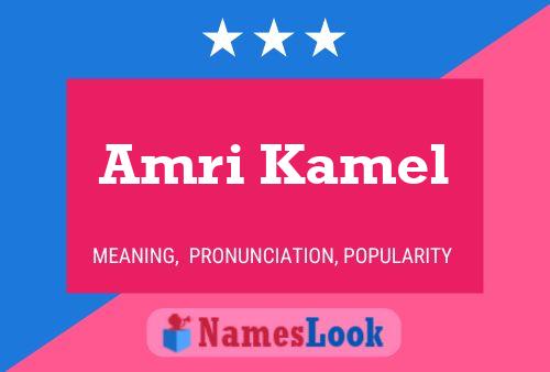 Amri Kamel பெயர் போஸ்டர்