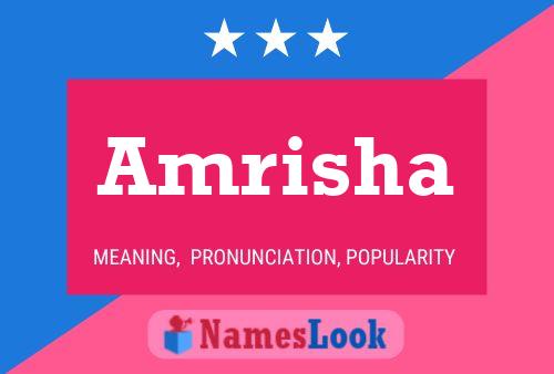 Amrisha பெயர் போஸ்டர்