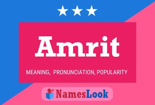 Amrit பெயர் போஸ்டர்