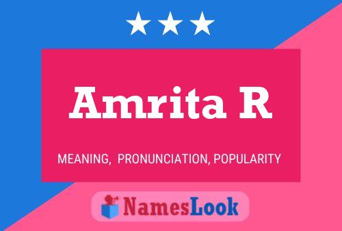 Amrita R பெயர் போஸ்டர்