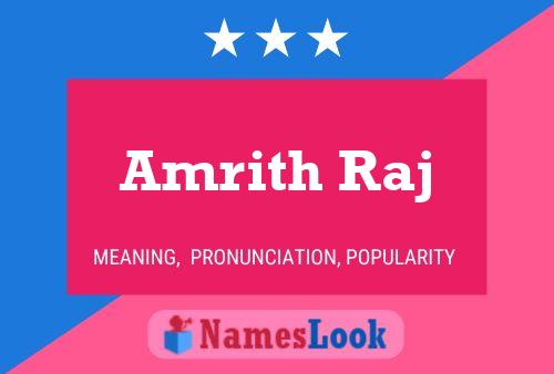 Amrith Raj பெயர் போஸ்டர்