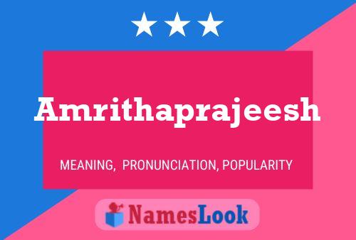 Amrithaprajeesh பெயர் போஸ்டர்