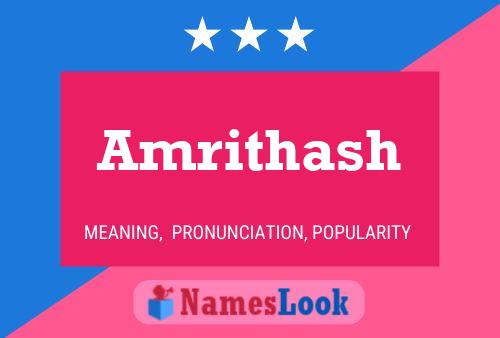 Amrithash பெயர் போஸ்டர்