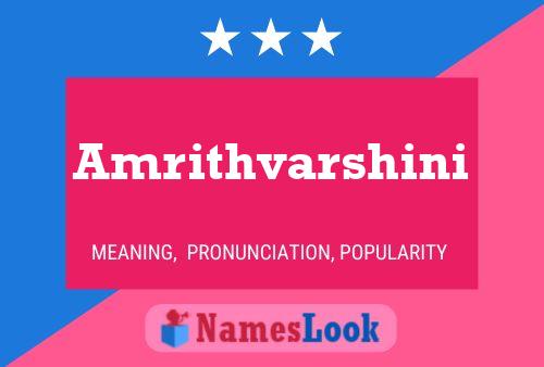 Amrithvarshini பெயர் போஸ்டர்