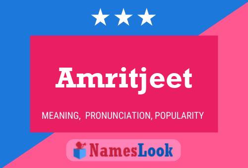 Amritjeet பெயர் போஸ்டர்