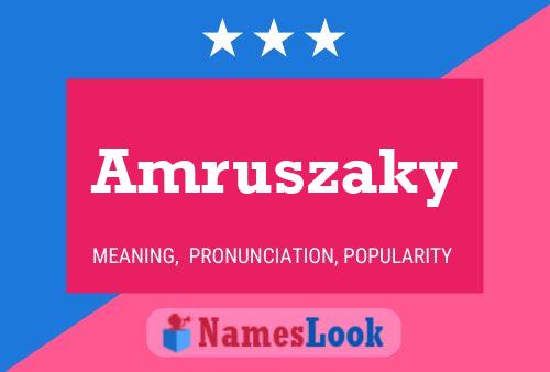 Amruszaky பெயர் போஸ்டர்