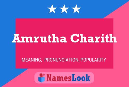 Amrutha Charith பெயர் போஸ்டர்