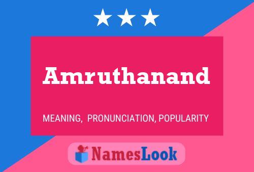 Amruthanand பெயர் போஸ்டர்