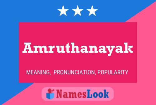 Amruthanayak பெயர் போஸ்டர்