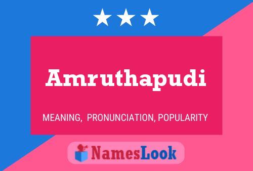 Amruthapudi பெயர் போஸ்டர்