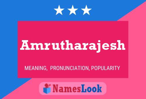 Amrutharajesh பெயர் போஸ்டர்