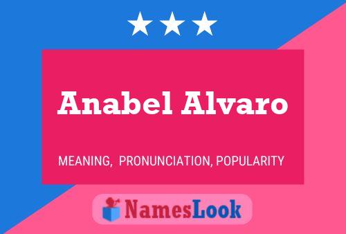 Anabel Alvaro பெயர் போஸ்டர்