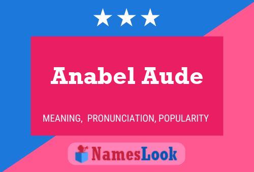 Anabel Aude பெயர் போஸ்டர்