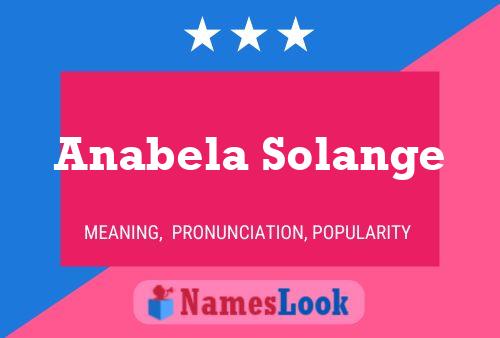 Anabela Solange பெயர் போஸ்டர்